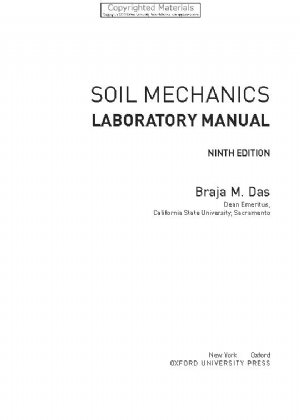 کتاب Soil Mechanics Laboratory Manual