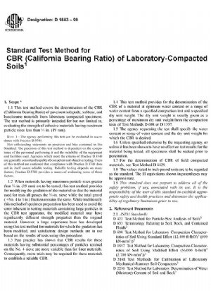 کتاب andard Test Method for CBR (California Bearing Ratio) of Laboratory-Compacted Soils