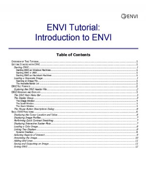 کتاب ENVI Tutorial: Introduction to ENVI