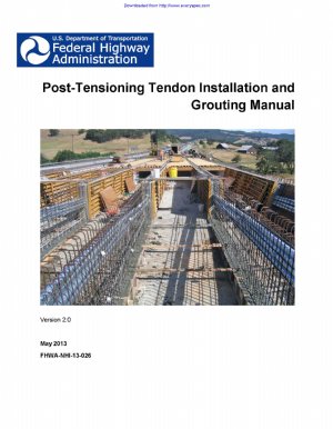 کتاب Post-Tensioning Tendon Installation and Grouting Manual