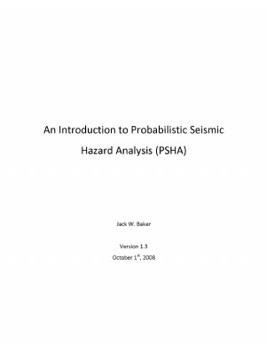 کتاب An Introduction to Probabilistic Seismic Hazard Analysis (PSHA)