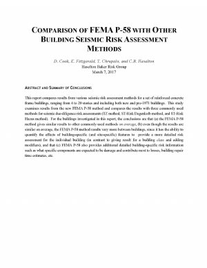 کتاب Comparison Of FEMA P-58 With Other Building Seismic Risk Assessment Methods