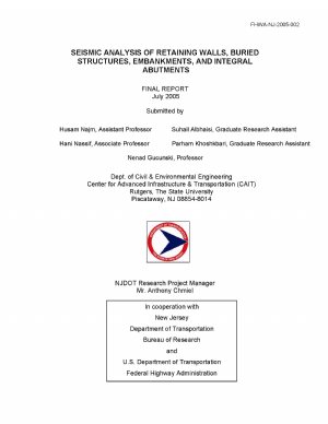 کتاب Seismic Analysis Of Retaining Walls, Buried Structures, Embankments, And Integral Abutments