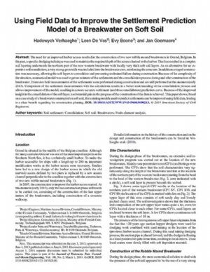 کتاب Using Field Data to Improve the Settlement Prediction Model of a Breakwater on Soft Soil