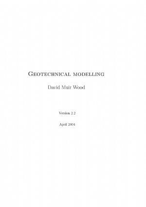 کتاب Geotechnical modelling