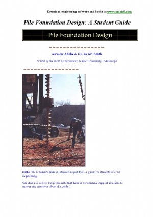 کتاب Pile Foundation Design: A Student Guide