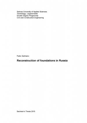 کتاب Reconstruction of foundations in Russia