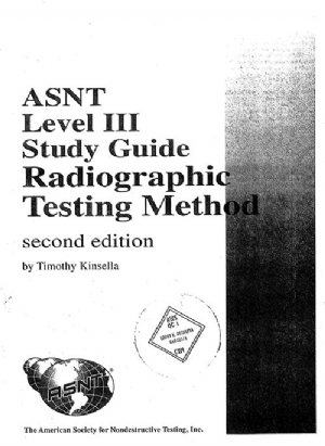 کتاب ASNT Level III Study Guide Radiographic Testing Method