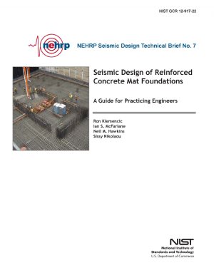 کتاب NEHRP Seismic Design Technical Brief No. 7 : Seismic Design of Reinforced Concrete Mat Foundations