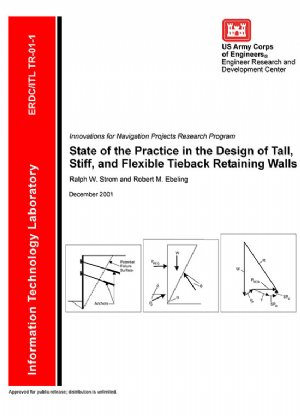 کتاب State of the Practice in the Design of Tall, Stiff, and Flexible Tieback Retaining Walls