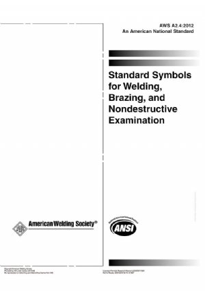 کتاب Standard Symbols for Welding, Brazing, and Nondestructive Examination