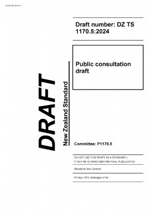 کتاب The Draft Seismic Loading Standards For New Zealand TS 1170.5