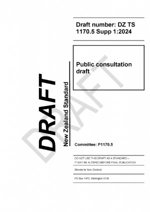 کتاب The Draft Seismic Loading Standards For New Zealand TS 117 0.5 (Commentary)