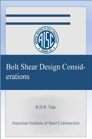 کتاب Bolt Shear Design Considerations